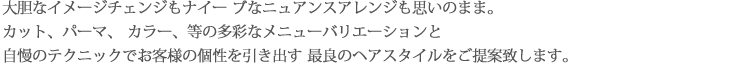 宮城県大崎市　ヘアサロン　フェリーク　大崎市の美容室